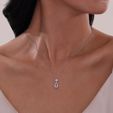 Load image into Gallery viewer, Oval Halo Necklace-N0318AMP

