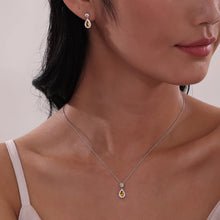Load image into Gallery viewer, Oval Halo Necklace-N0318CAP
