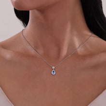 Load image into Gallery viewer, Oval Halo Necklace-N0318SBP
