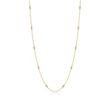 Load image into Gallery viewer, 0.6 CTW Adjustable Station Necklace-N0321CLG
