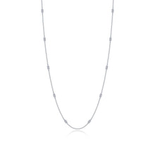 Load image into Gallery viewer, 0.6 CTW Adjustable Station Necklace-N0321CLP
