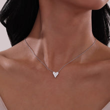 Load image into Gallery viewer, Pave Heart Necklace-N0323CLP
