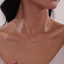 Load image into Gallery viewer, 0.43 CTW Halo Necklace-N0324CEG
