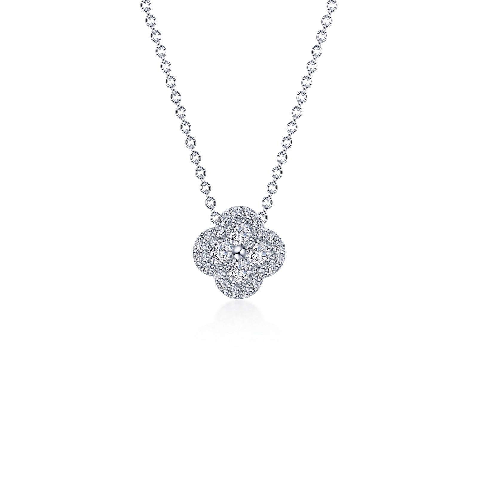 0.65 CTW Halo Necklace-N0335CLP