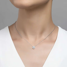 Load image into Gallery viewer, 0.63 CTW Halo Necklace-N2004CLP
