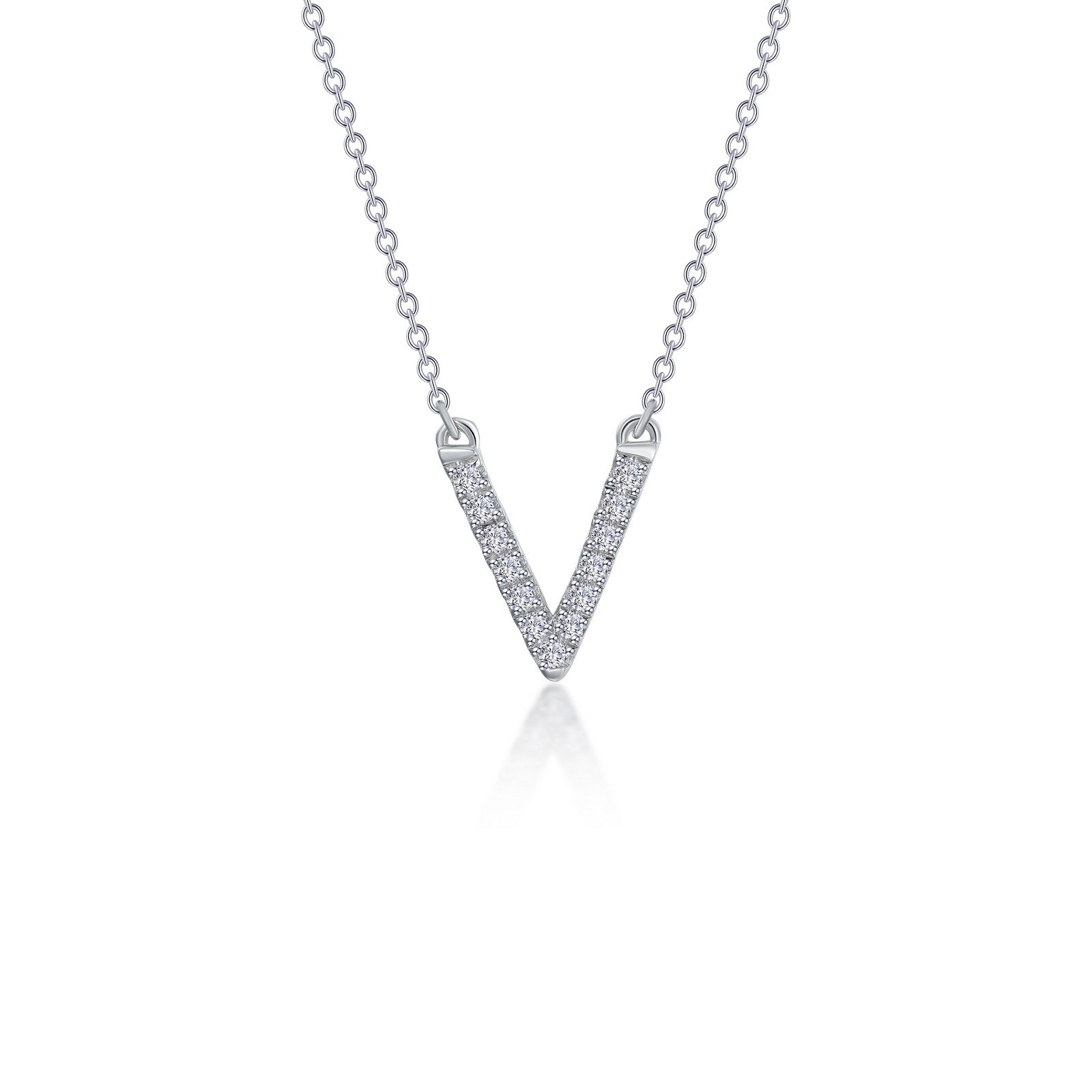 Modern V-Shaped Necklace-N2017CLP