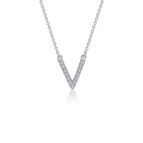 Modern V-Shaped Necklace-N2017CLP
