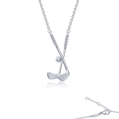 Golf Clubs Necklace-N2019CLP