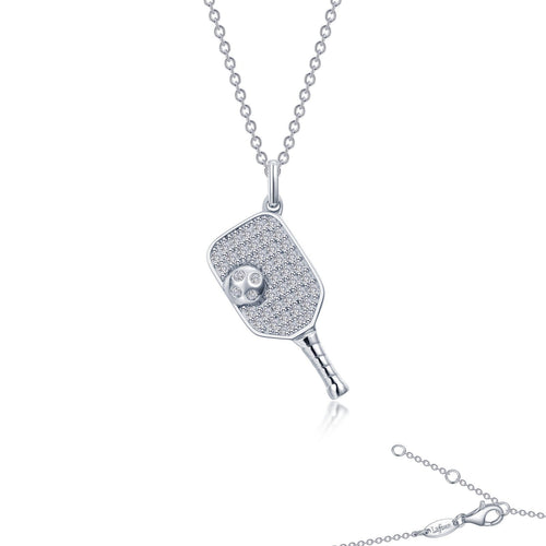 Pickleball Paddle and Ball Necklace-N2023CLP