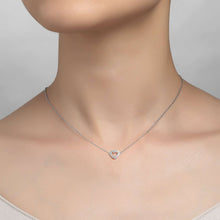 Load image into Gallery viewer, 0.18 CTW Open Heart Necklace-N3004CLP
