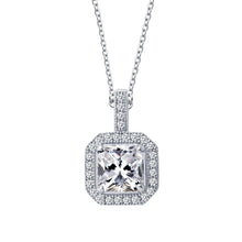 Load image into Gallery viewer, 1.52 CTW Halo Pendant Necklace-P0017CLP
