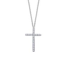 Load image into Gallery viewer, 0.22 CTW Cross Necklace-P0072CLP
