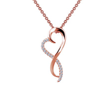 Load image into Gallery viewer, Infinity Heart Pendant Necklace-P0151CLR
