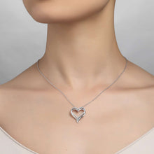 Load image into Gallery viewer, Double-Heart Pendant Necklace-P0152CLP
