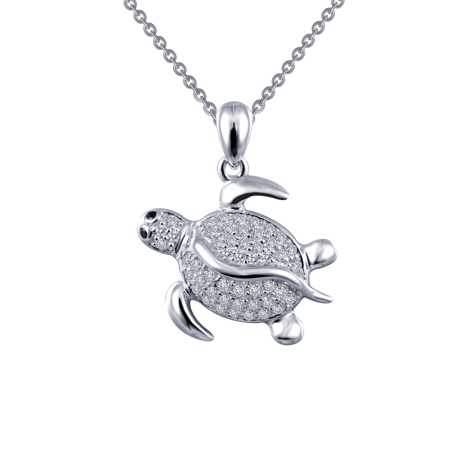 Sea Turtle Pendant Necklace-P0154CLP