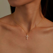 Load image into Gallery viewer, 0.36 CTW Cross Pendant Necklace-P0165CLG
