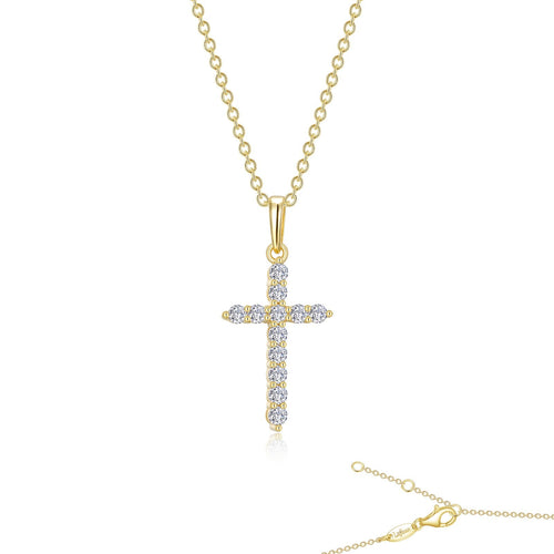0.36 CTW Cross Pendant Necklace-P0165CLG