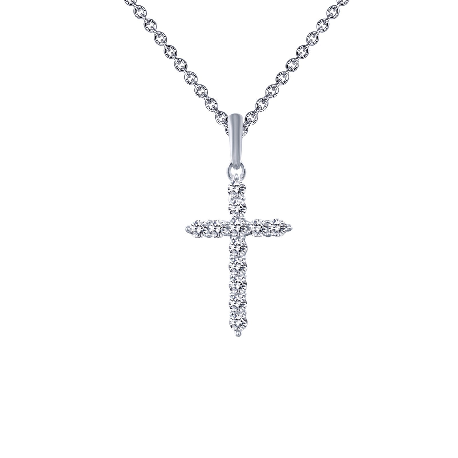 0.36 CTW Cross Pendant Necklace-P0165CLP