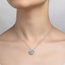 Load image into Gallery viewer, Circle Knot Pendant Necklace-P0185CLP

