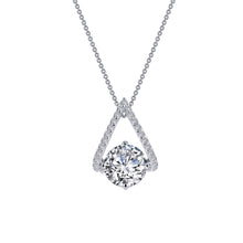 Load image into Gallery viewer, Trapeze Solitaire Pendant Necklace-P0201CLP
