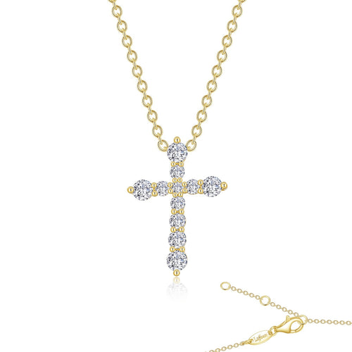 0.67 CTW Cross Pendant Necklace-P0207CLG