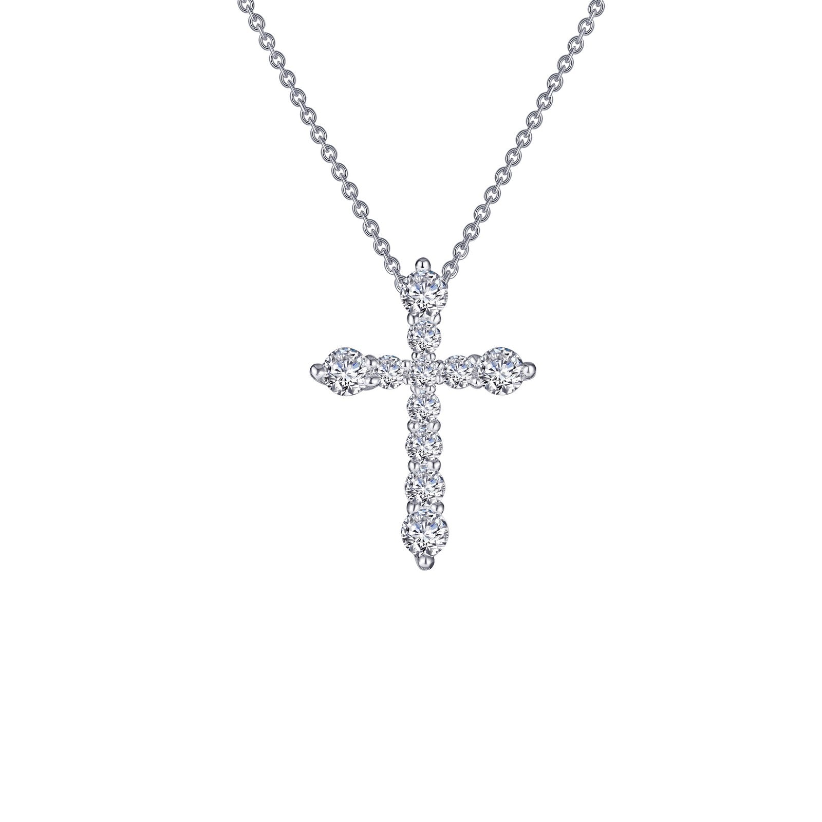 0.67 CTW Cross Pendant Necklace-P0207CLP
