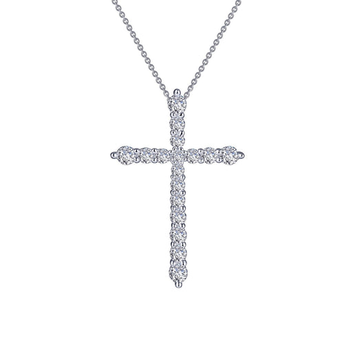 1.06 CTW Cross Pendant Necklace-P0210CLP