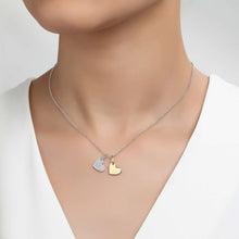 Load image into Gallery viewer, Heart Shadow Charm Pendant Necklace-P0215CLT
