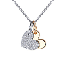 Load image into Gallery viewer, Heart Shadow Charm Pendant Necklace-P0215CLT
