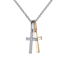 Load image into Gallery viewer, Cross Shadow Charm Pendant Necklace-P0217CLT
