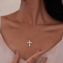 Load image into Gallery viewer, 2.76 CTW Cross Pendant Necklace-P0223CLG
