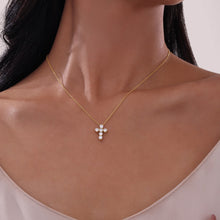 Load image into Gallery viewer, 1.02 CTW Cross Pendant Necklace-P0224CLG
