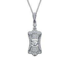 Load image into Gallery viewer, Art Deco Inspired Pendant Necklace-P0229CLP
