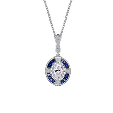 Load image into Gallery viewer, Art Deco Inspired Pendant Necklace-P0231CSP
