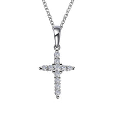 Load image into Gallery viewer, 0.33 CTW Cross Pendant Necklace-P0244CLP
