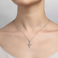 Load image into Gallery viewer, 0.33 CTW Cross Pendant Necklace-P0244CLP
