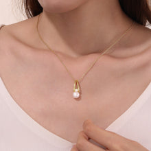 Load image into Gallery viewer, Cultured Freshwater Pearl Necklace-P0308PLG
