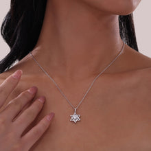 Load image into Gallery viewer, 0.46 CTW Star of David Pendant Necklace-P0311CLP
