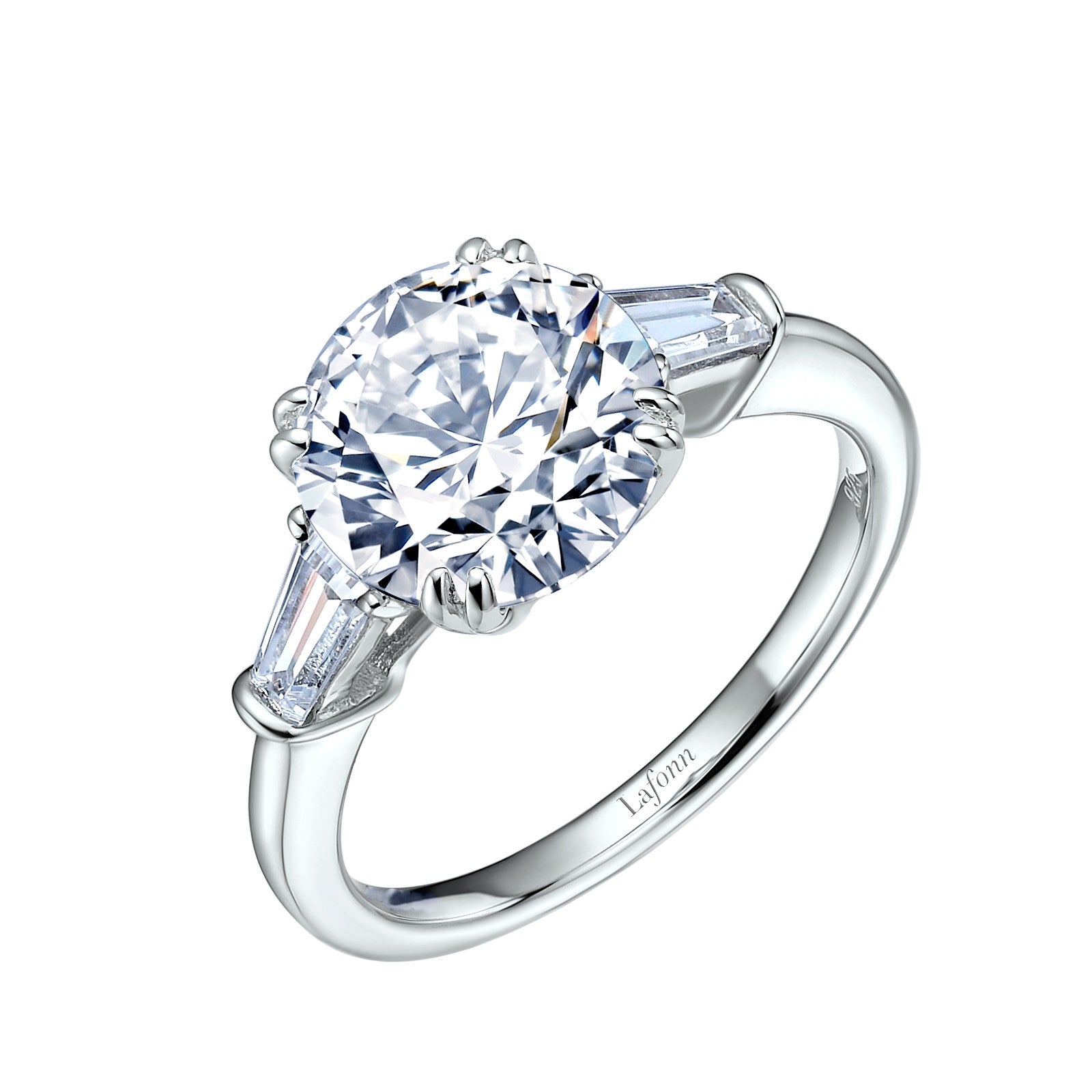 Classic Three-Stone Engagement Ring-R0183CLP