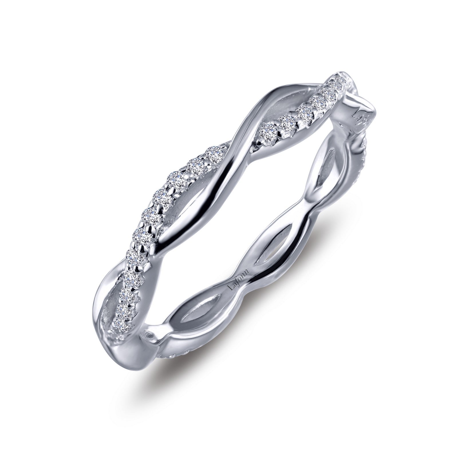 0.52 CTW Twist Wedding Band-R0211CLP