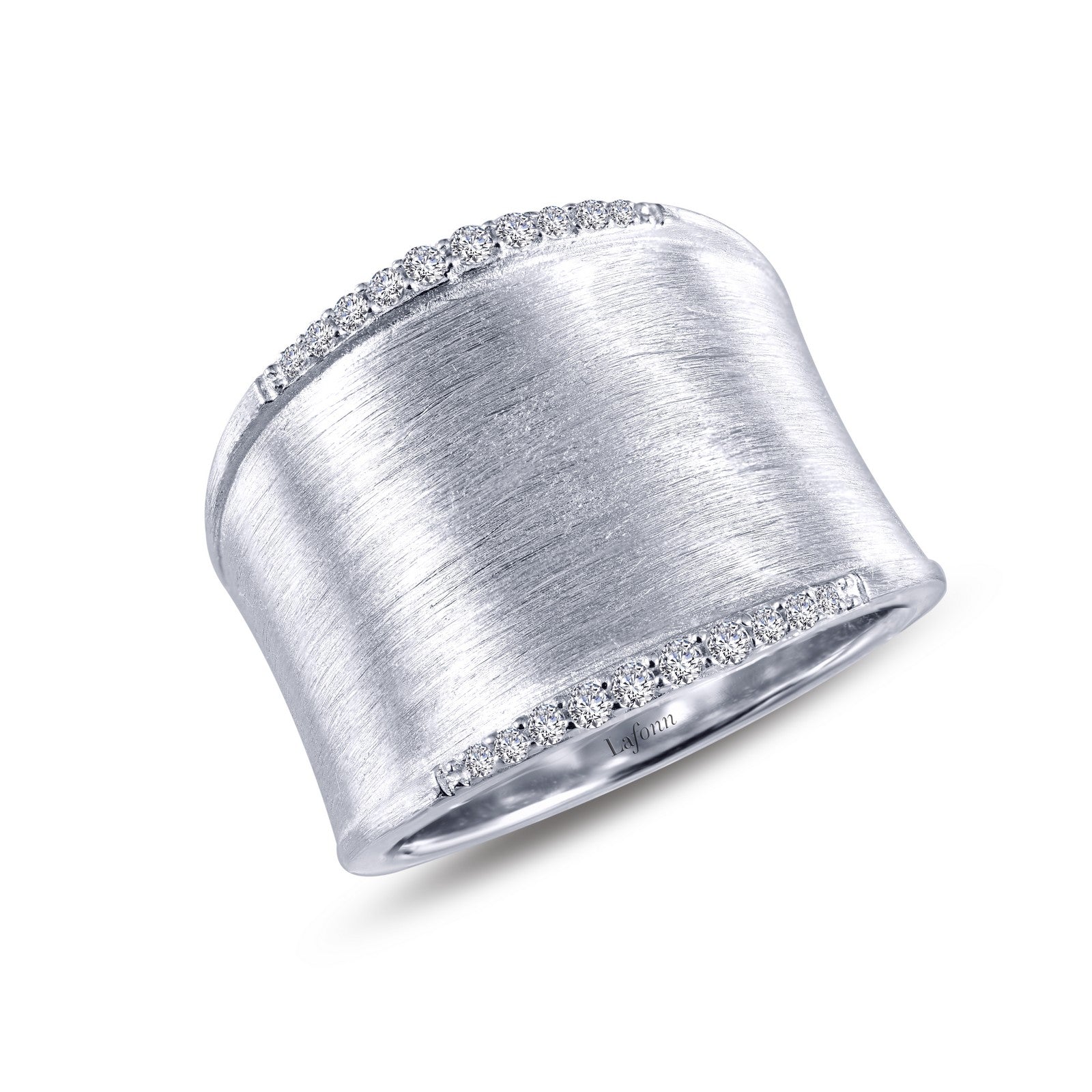 Sleek Wide Band Cuff Ring-R0220CLP