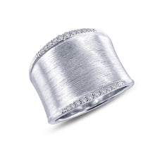 Load image into Gallery viewer, Sleek Wide Band Cuff Ring-R0220CLP
