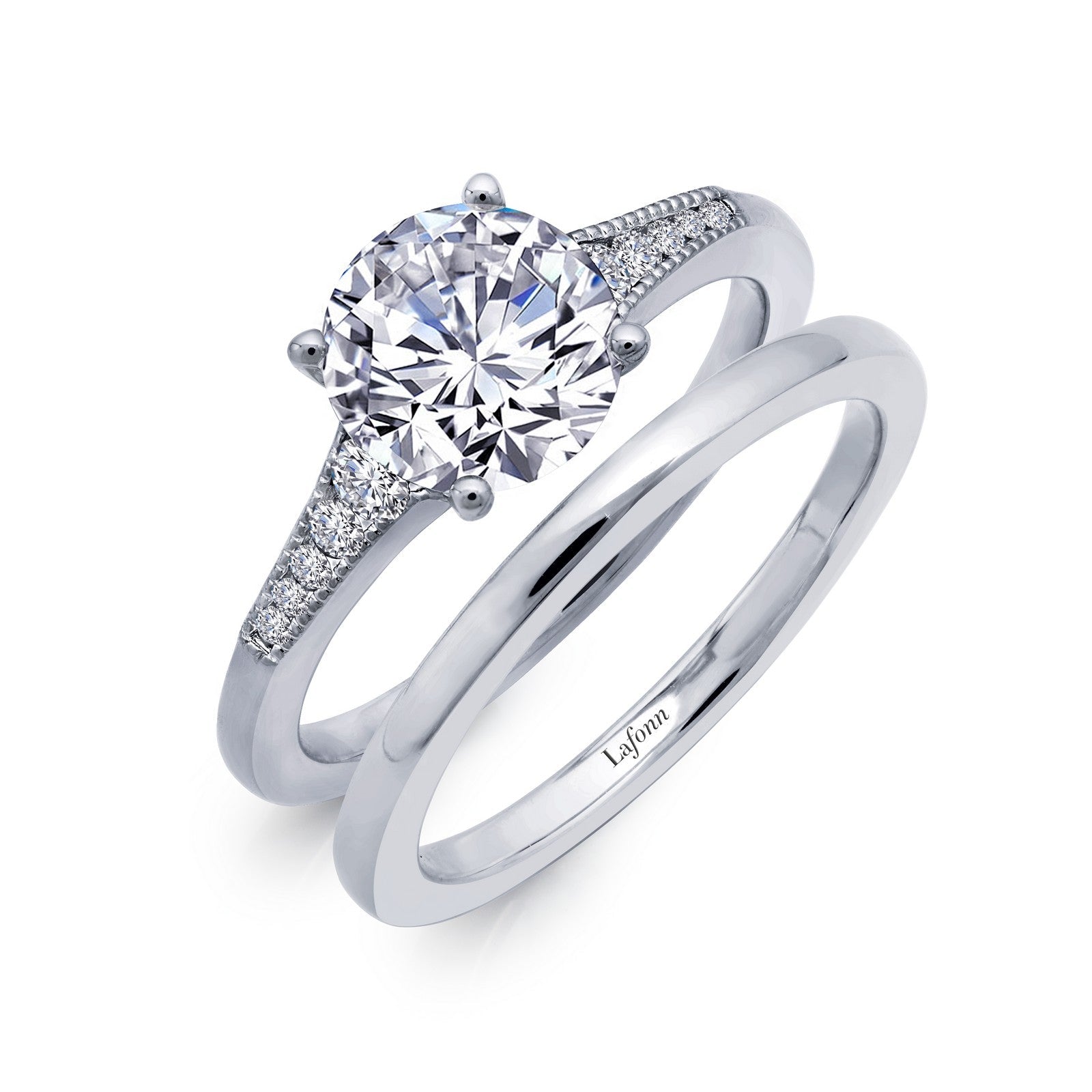 Engagement Ring with Wedding Band-R0277CLP