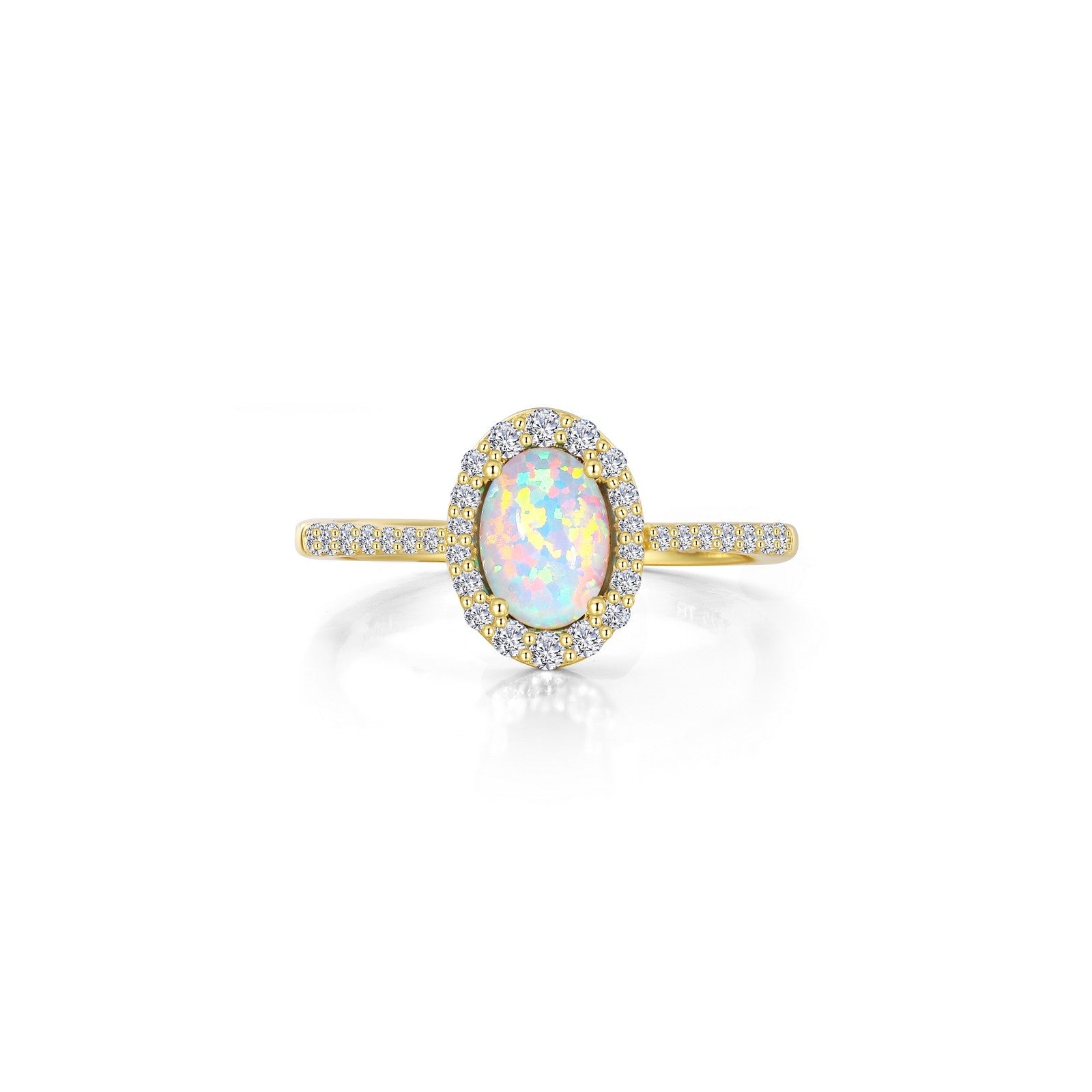 Halo Engagement Ring-R0296OPG