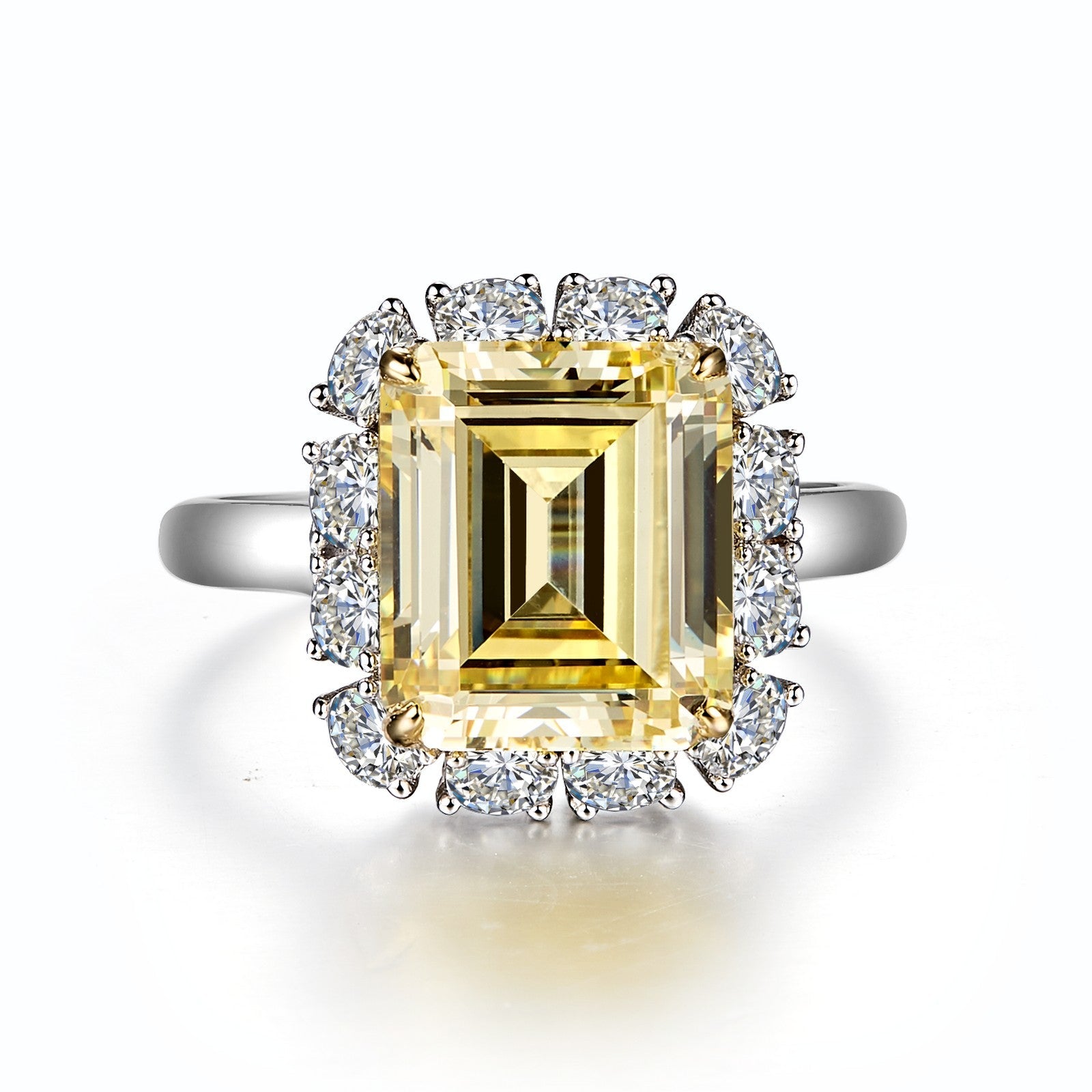 Emerald-Cut Halo Engagement Ring – Lafonn