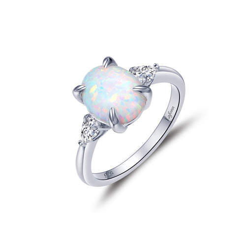 Three-Stone Engagement Ring-R0476OPP