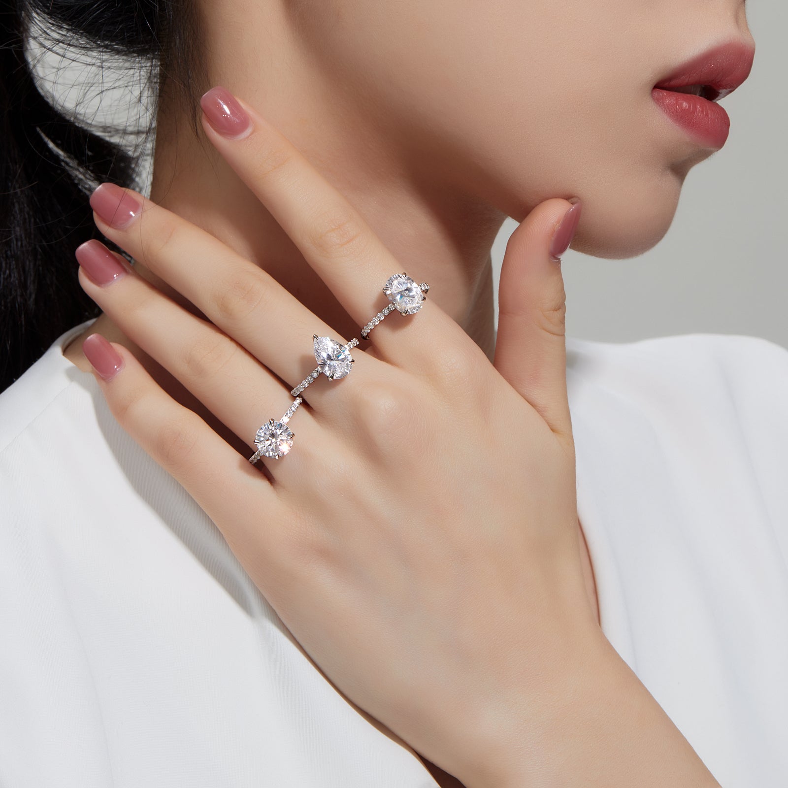 Sterling Silver Lafonn Engagement Rings Lafonn Emerald-Cut