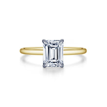 Load image into Gallery viewer, Emerald-Cut Solitaire Engagement Ring-R0493CLT
