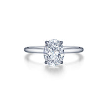 Load image into Gallery viewer, Oval Solitaire Engagement Ring-R0495CLP
