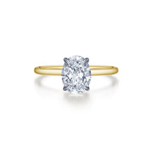 Load image into Gallery viewer, Oval Solitaire Engagement Ring-R0495CLT
